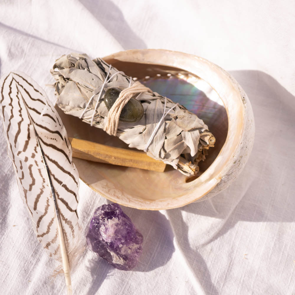 Aquarius Smudge Kit and Abalone Shell