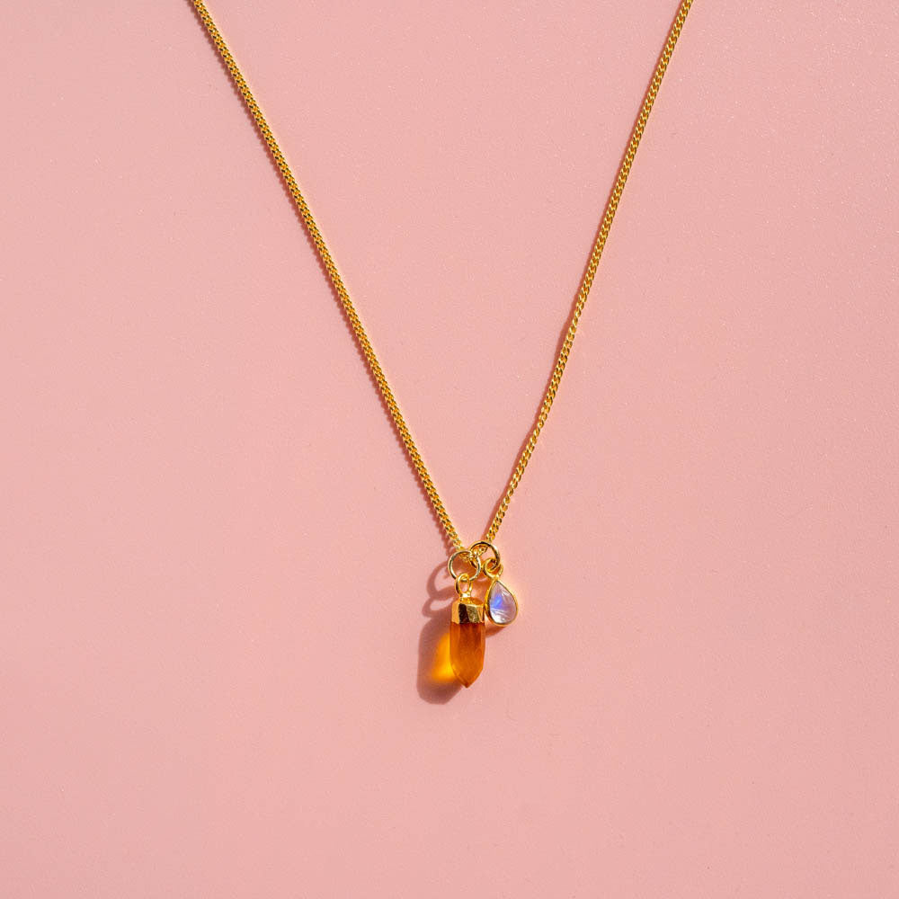 Crystal & Charm Necklace | Choose Your Charms