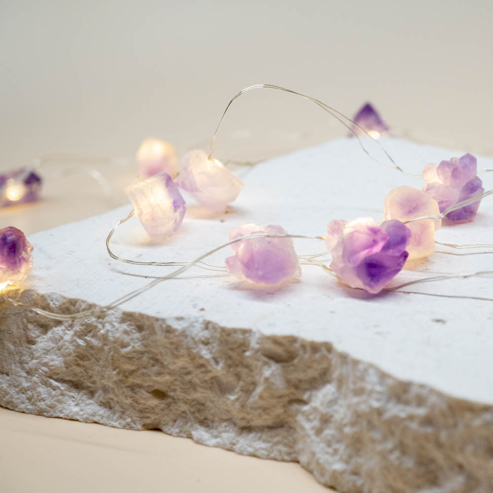 Amethyst Crystal Fairy Lights by Northern Sky