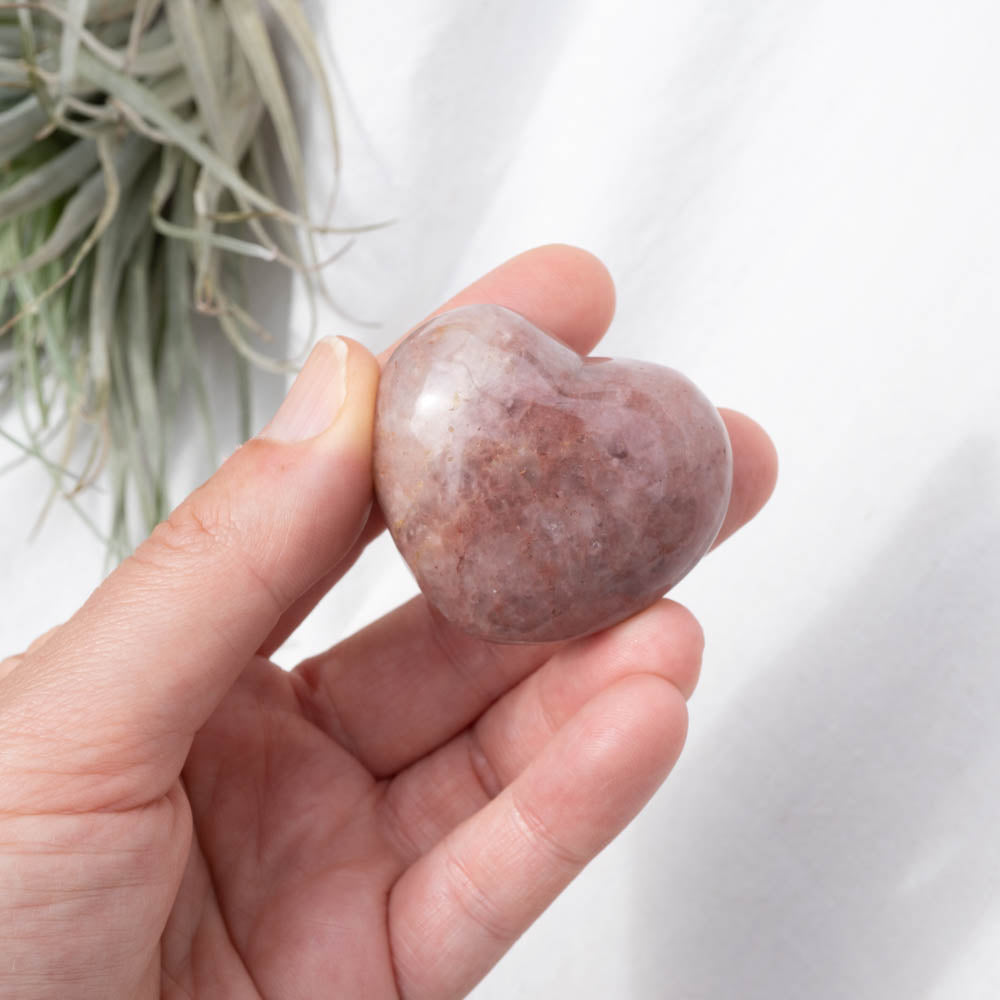 Rhodonite heart