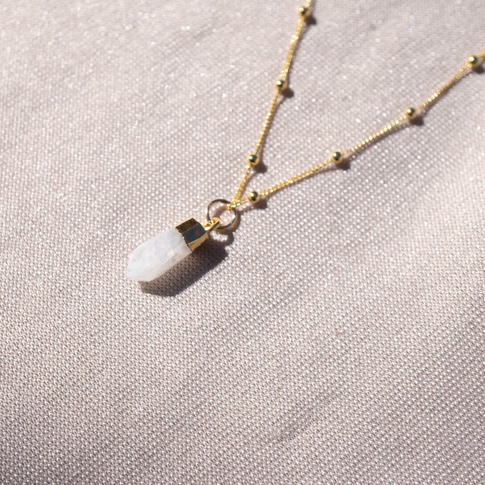 Moonstone Gold Necklace