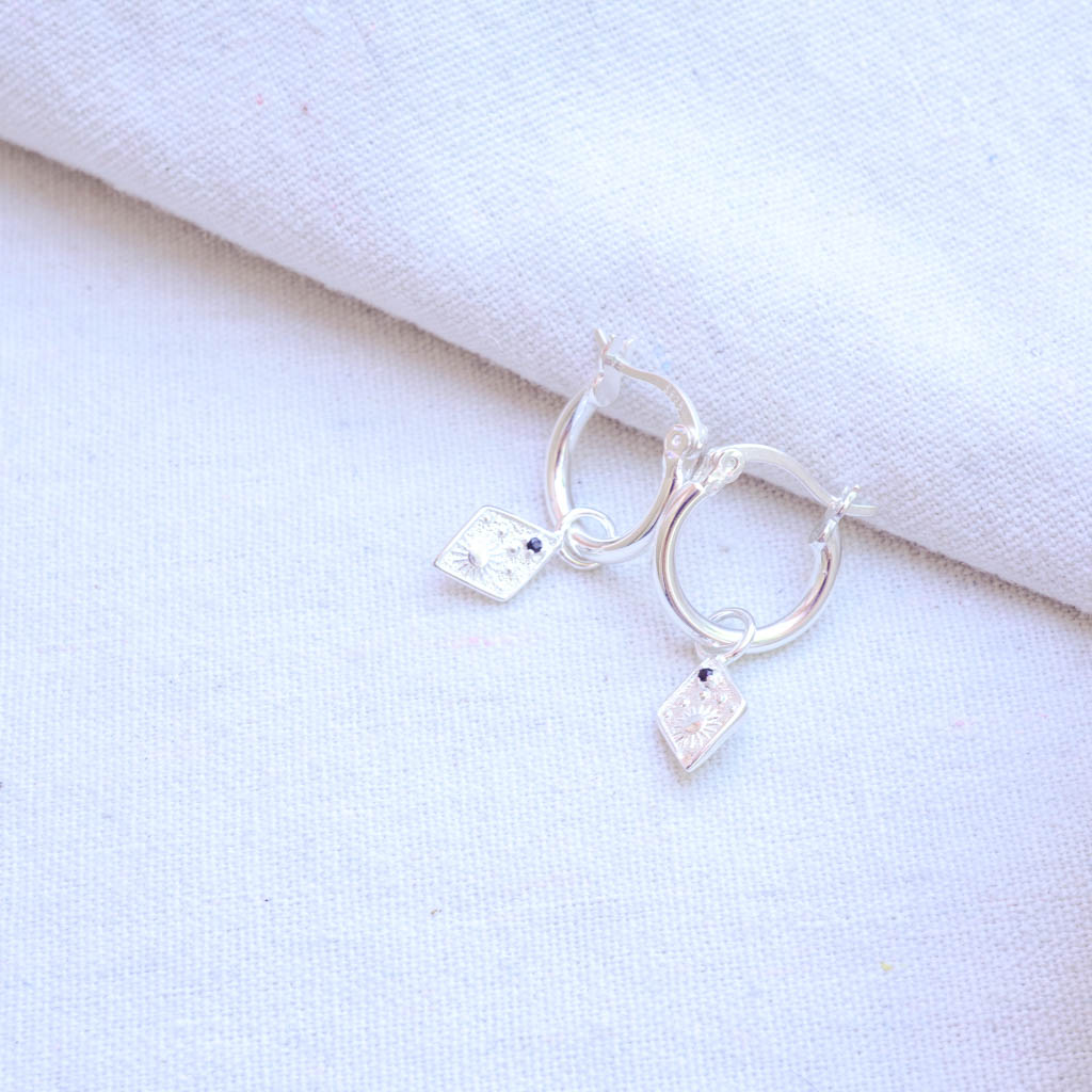 Farrah Sterling Silver Hoops