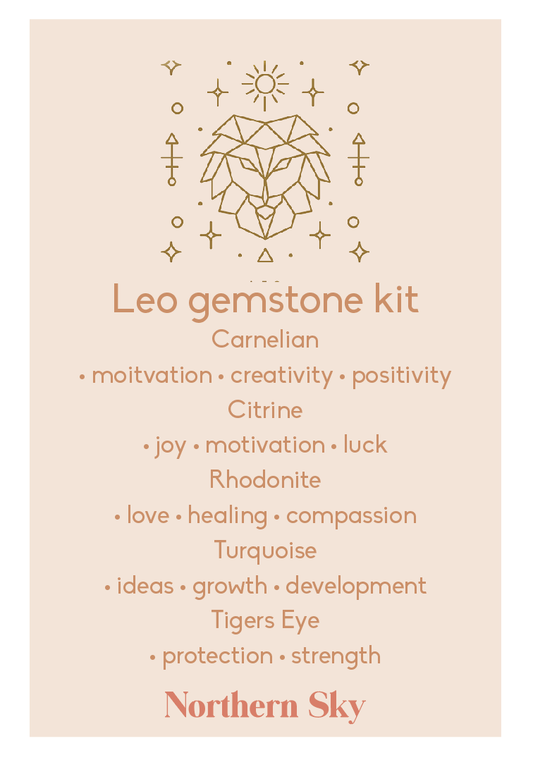 Leo - Zodiac Gemstone Kit