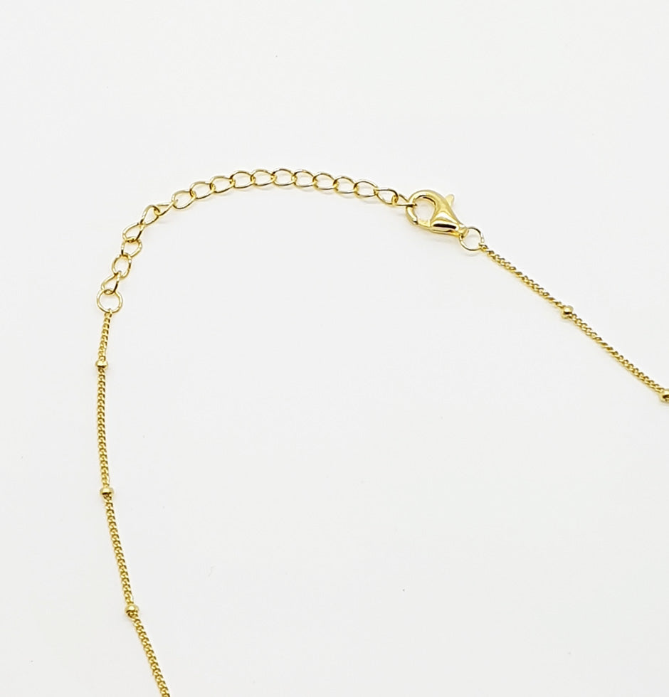 Amazonite 'Hope' Gold Necklace