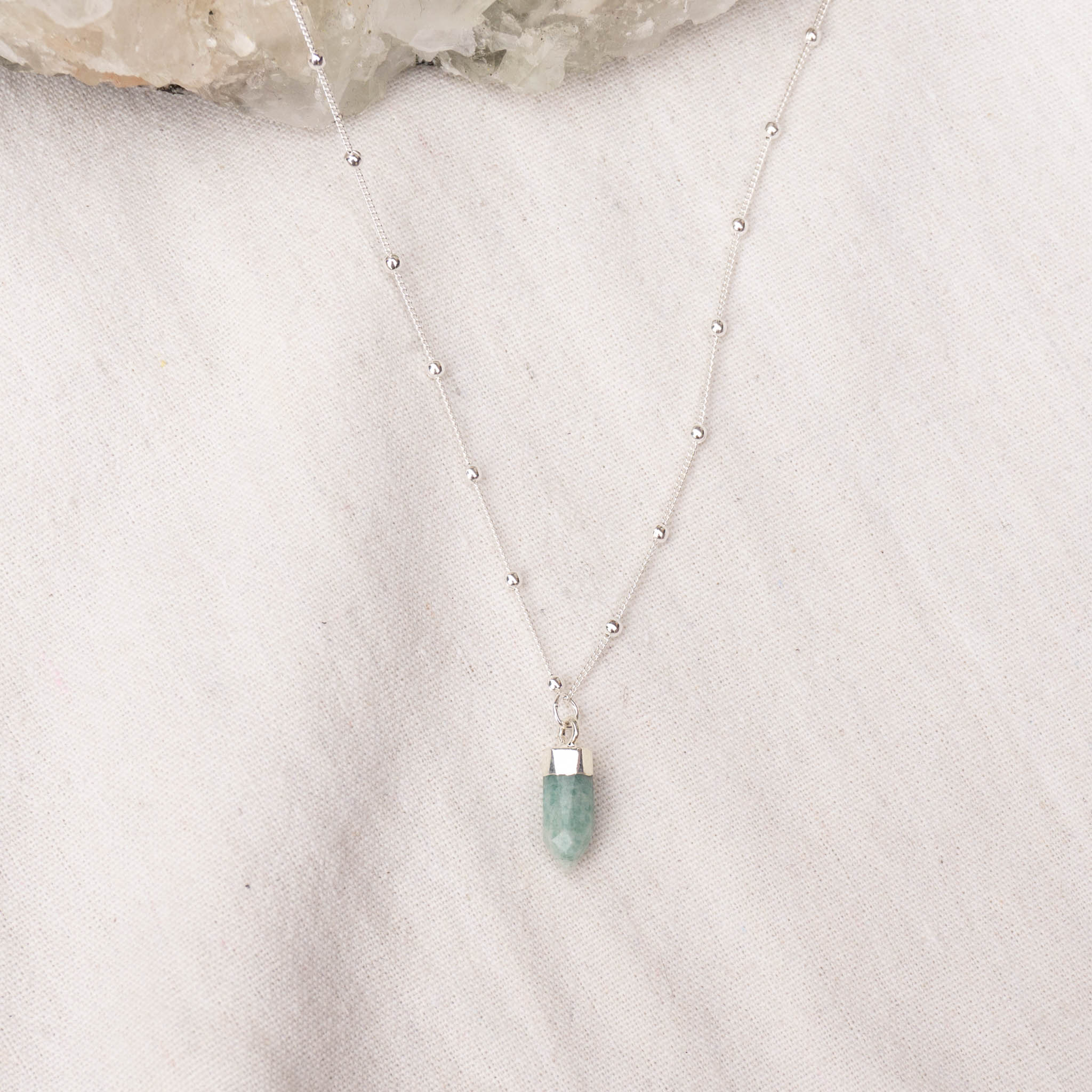 Amazonite Sterling silver necklace